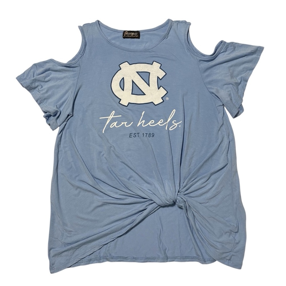 North Carolina Tarheels Gameday Couture Catch the Spirit Cold Shoulder Top Women